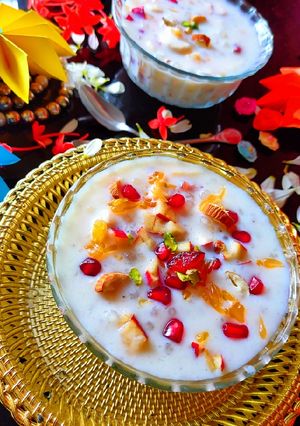 A picture of Sabudana Fruit Custard.
