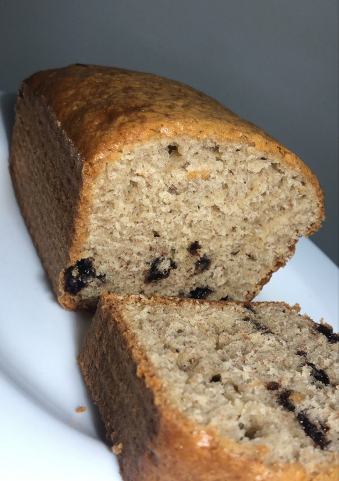 Una foto de Budín de banana con chips de chocolate