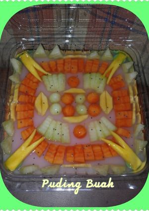Foto resep Puding Buah