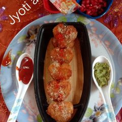 A picture of Vegetable cutlet.