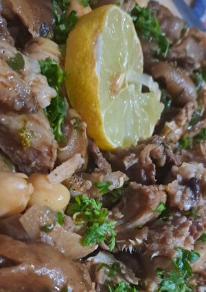 صورة لوصفة شطيطحة رأس خروف و كوارع