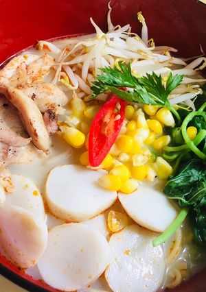 Foto resep Ramen kaldu ayam jepang