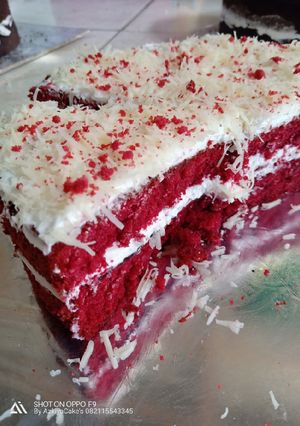 Foto resep Redvelvet keju simple