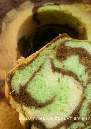 Foto resep Bolu pandan coklat