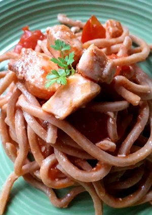 Foto di Spaghetti alla chitarra con pesce spada