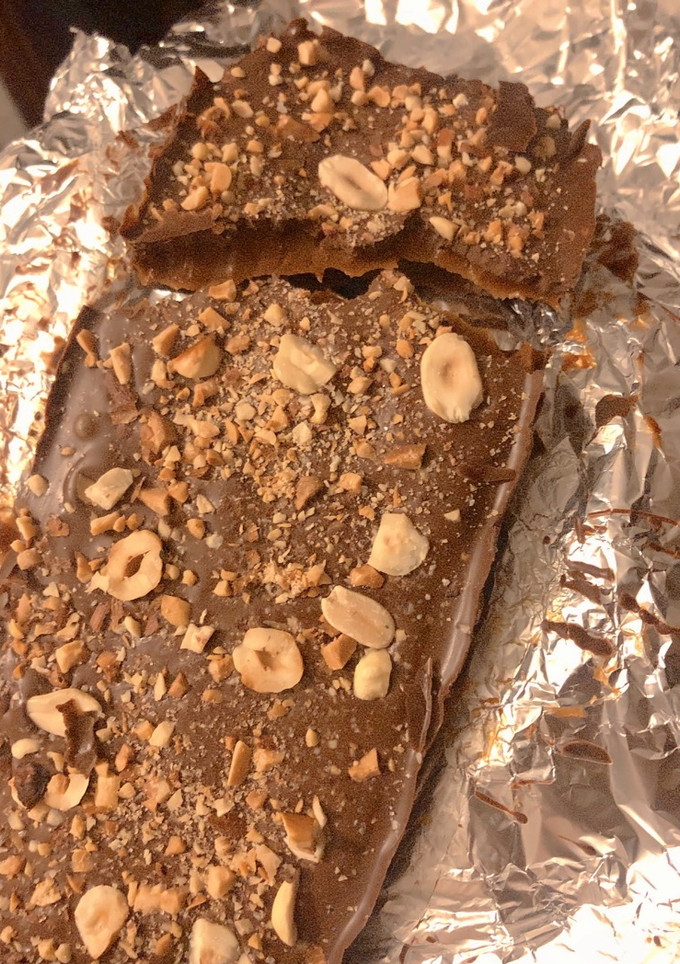 Una foto de Barra de chocolate rellena (Gluten free)