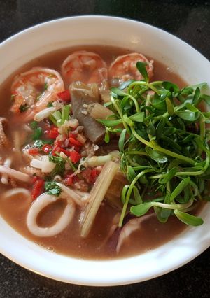 Hình của món Buổi sáng Bún mắm Miền Tây.