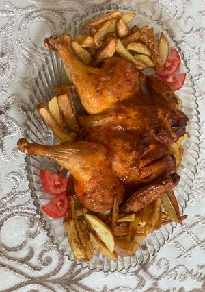 عکسی از دستور مرغ کبابی با طعم سماق