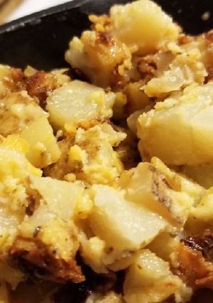 A picture of Cheesy Potatoes Again.