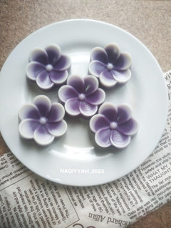 Foto resep 543. kue talam ubi ungu