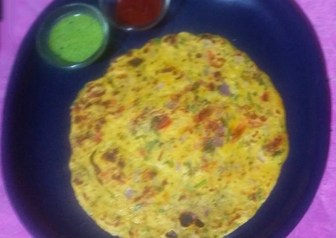 Recipe of Ultimate Veg. Masala omelette - Quick and Easy Meals