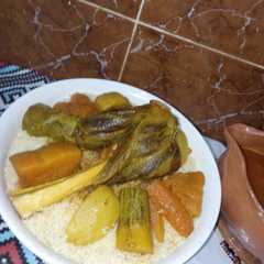 كسكس باللحم والخضر 🍲-レシピのメイン写真