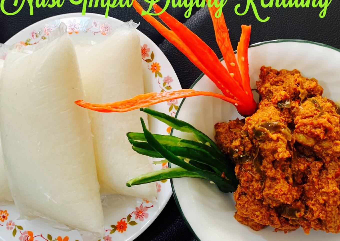 Resepi Nasi Impit Daging Rendang yang Enak dan Mudah - Resepi Kak Ross