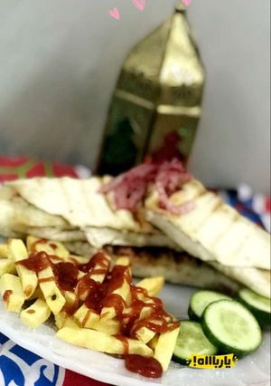 صورة لوصفة شاورما دجاج بخبز التوتريلا