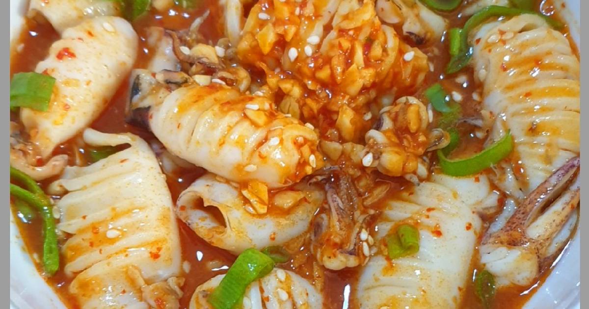 Resep Korean Spicy Squid oleh Lurvixen - Cookpad