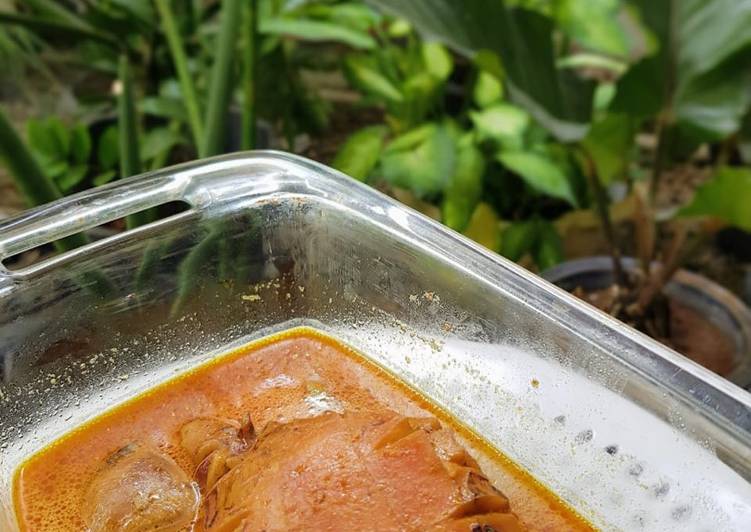 Bahan memasak Gulai cumi yang praktis