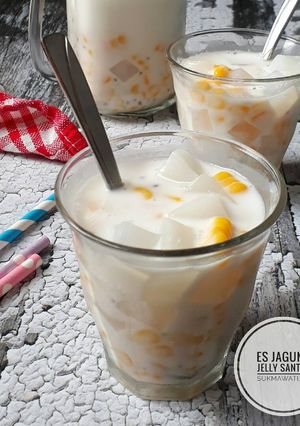 Foto resep Es Jelly Jagung Santan