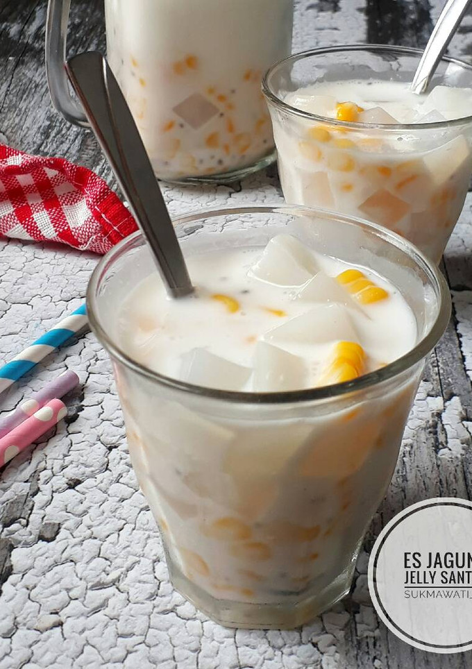 Foto resep Es Jelly Jagung Santan