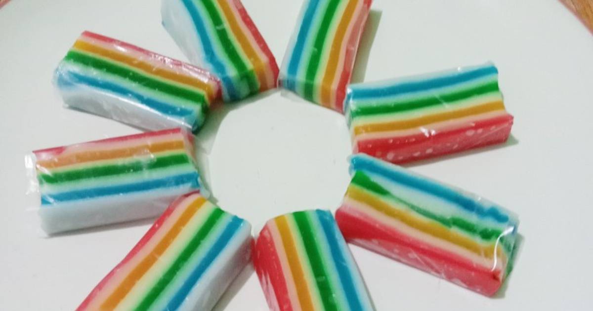 Resep Kue Lapis Sagu Rainbow Oleh Mama Kafa Cookpad