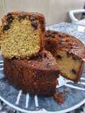 Budín integral de polenta y naranja
