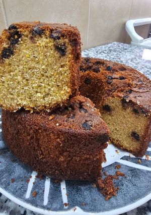 Una foto de Budín integral de polenta y naranja