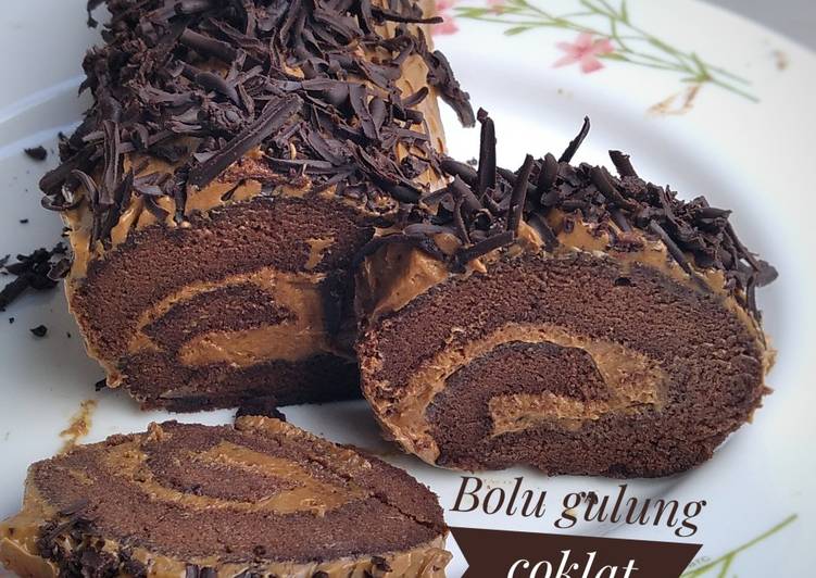 Bolu Gulung Cokelat Lembut