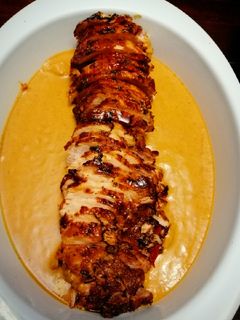 Una foto de Chuletón de Cerdo con caramelo de Naranja
