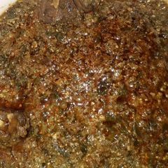 A picture of Miyan gyada aka ground nut soup.