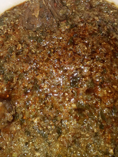 A picture of Miyan gyada aka ground nut soup.
