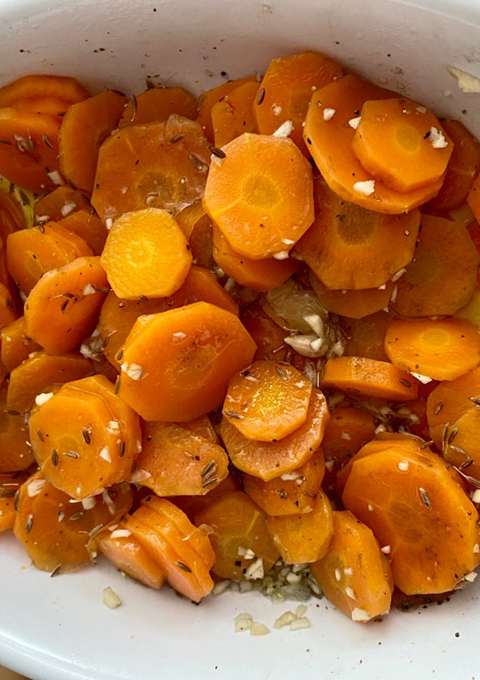 Una foto de Ensalada de zanahoria cocinada