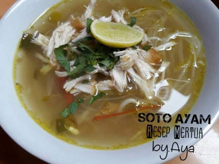 Resep Soto Ayam (Resep Mertua) Anti Gagal