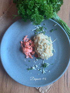 Foto resep Mashed potato dan Salmon | MPASi 12m+