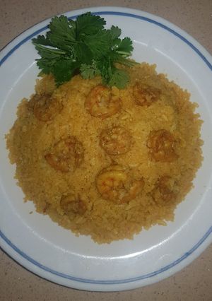 A picture of Simple and tasty prawn rice.