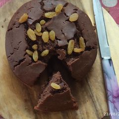 A picture of Ragi carrot cake.