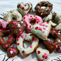 Eggless Donuts A picture of Eggless Donuts.
