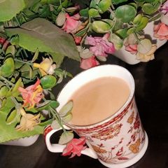 A picture of Ginger Tulsi tea.