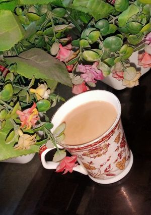 A picture of Ginger Tulsi tea.