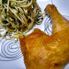 A picture of Naked roast chicken.