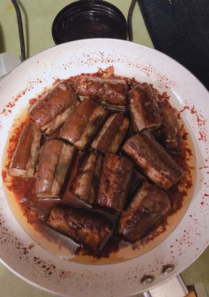Hình của món Cà tím rim tỏi ớt...