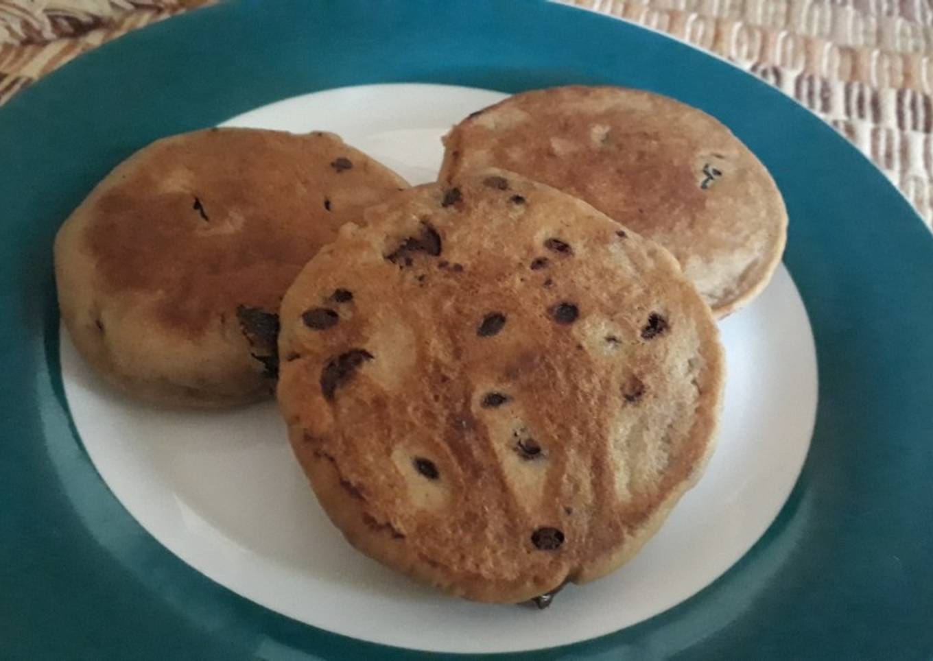 Galletas con chispas en sartén o comal