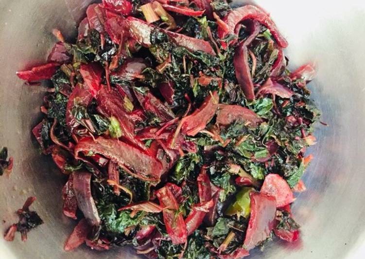 Recipe: At Home Chaulai saag/Lal saag