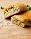 Pirozhki or Empanadas Filled with Egg and Green Onions