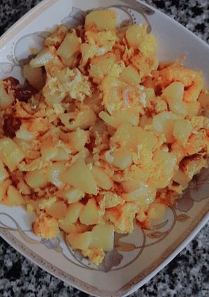 صورة لوصفة مبعثرة أو مفركة بطاطا