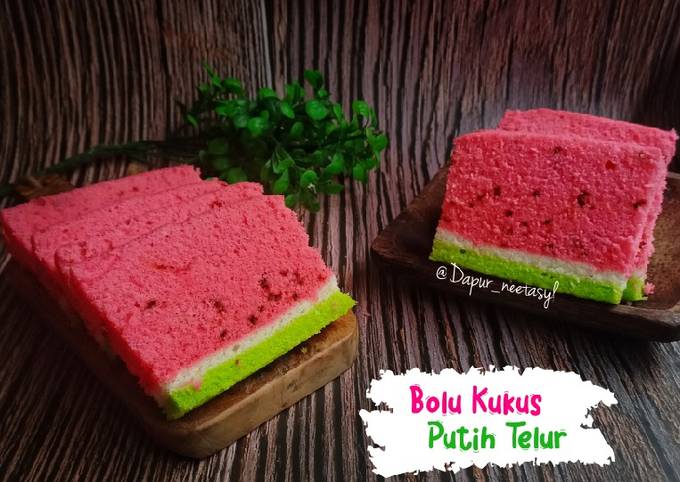 Langkah Mudah untuk Menyiapkan Bolu Kukus putih telur Anti Gagal