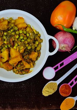 A picture of Aloo methi sabzi.