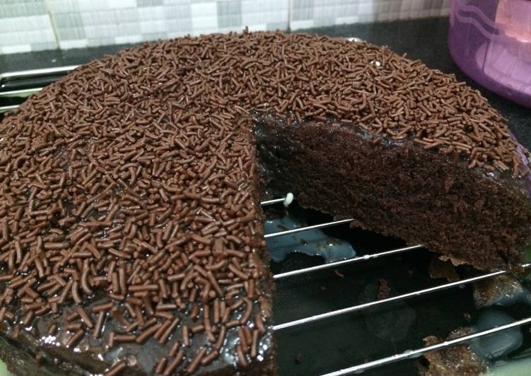 Cara meracik Kue Coklat Kukus moist (resep JTT) yang Bikin Ngiler