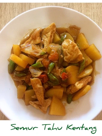 Cara Gampang Membikin Resep Semur Tahu Kentang #Masakminimalis yang Menggugah Selera Anti Ribet, Bisa Manjain Lidah