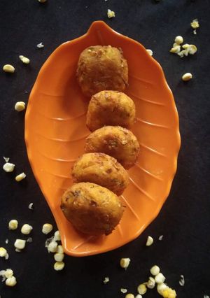 A picture of Corn Kabab.
