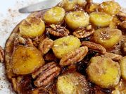 Una foto de panqueque de manzana sin gluten