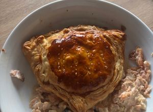 Une photo de Chaussons au saumon et courgette